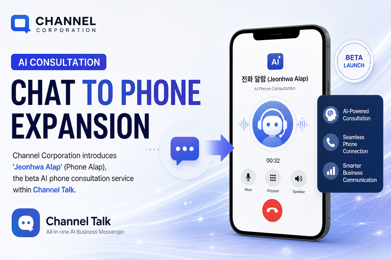 Channel Corporation: AI Consultation Chat to Phone Expansion