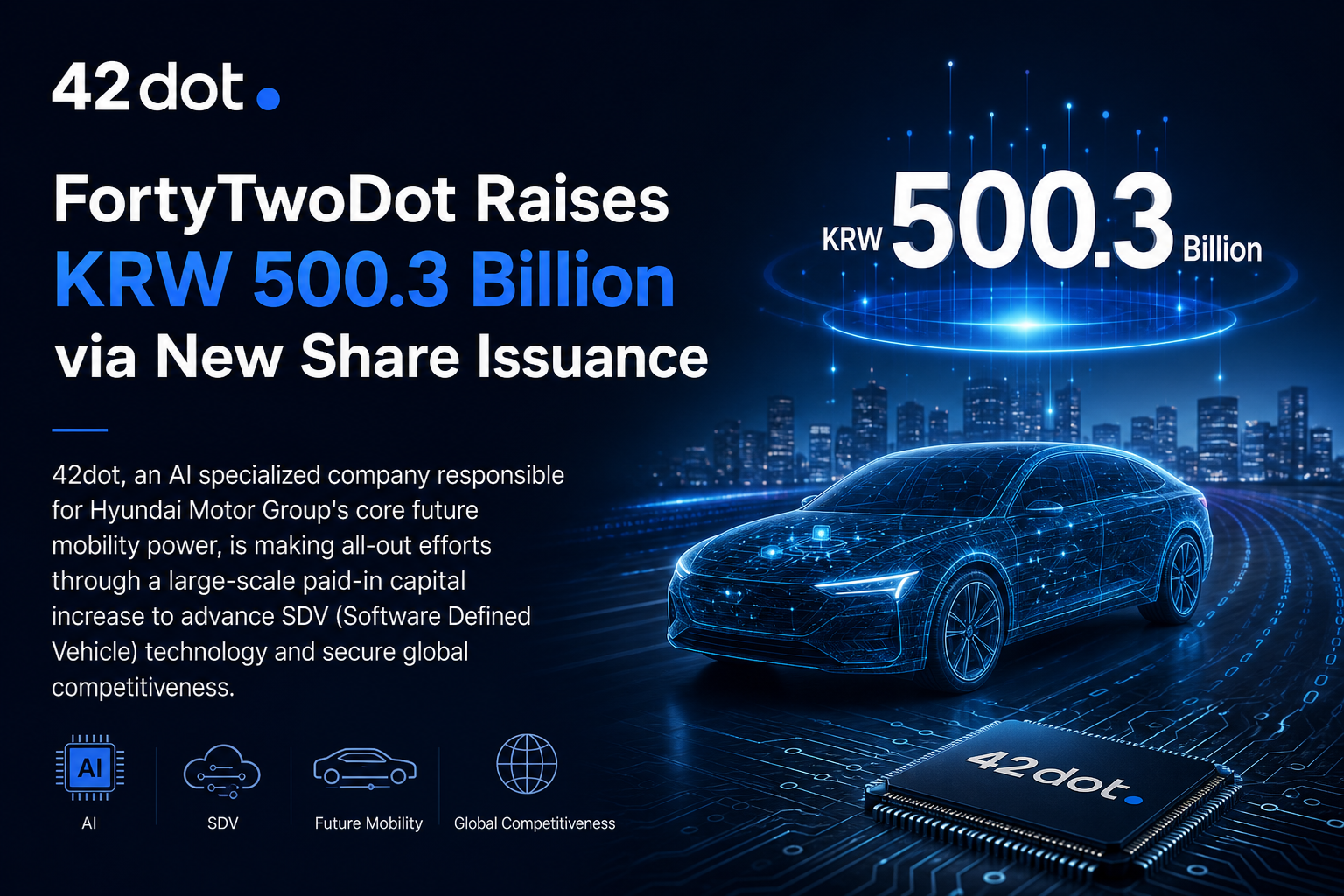 FortyTwoDot Raises KRW 500.3 Billion via New Share Issuance
