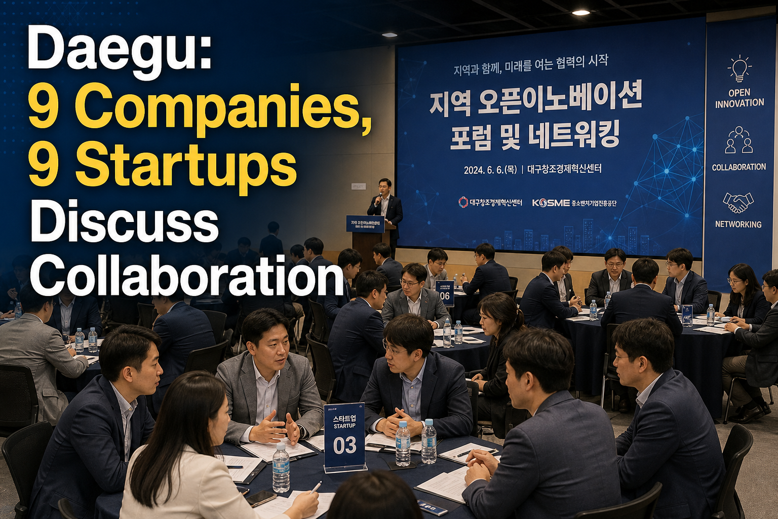 Daegu: 9 Companies, 9 Startups Discuss Collaboration