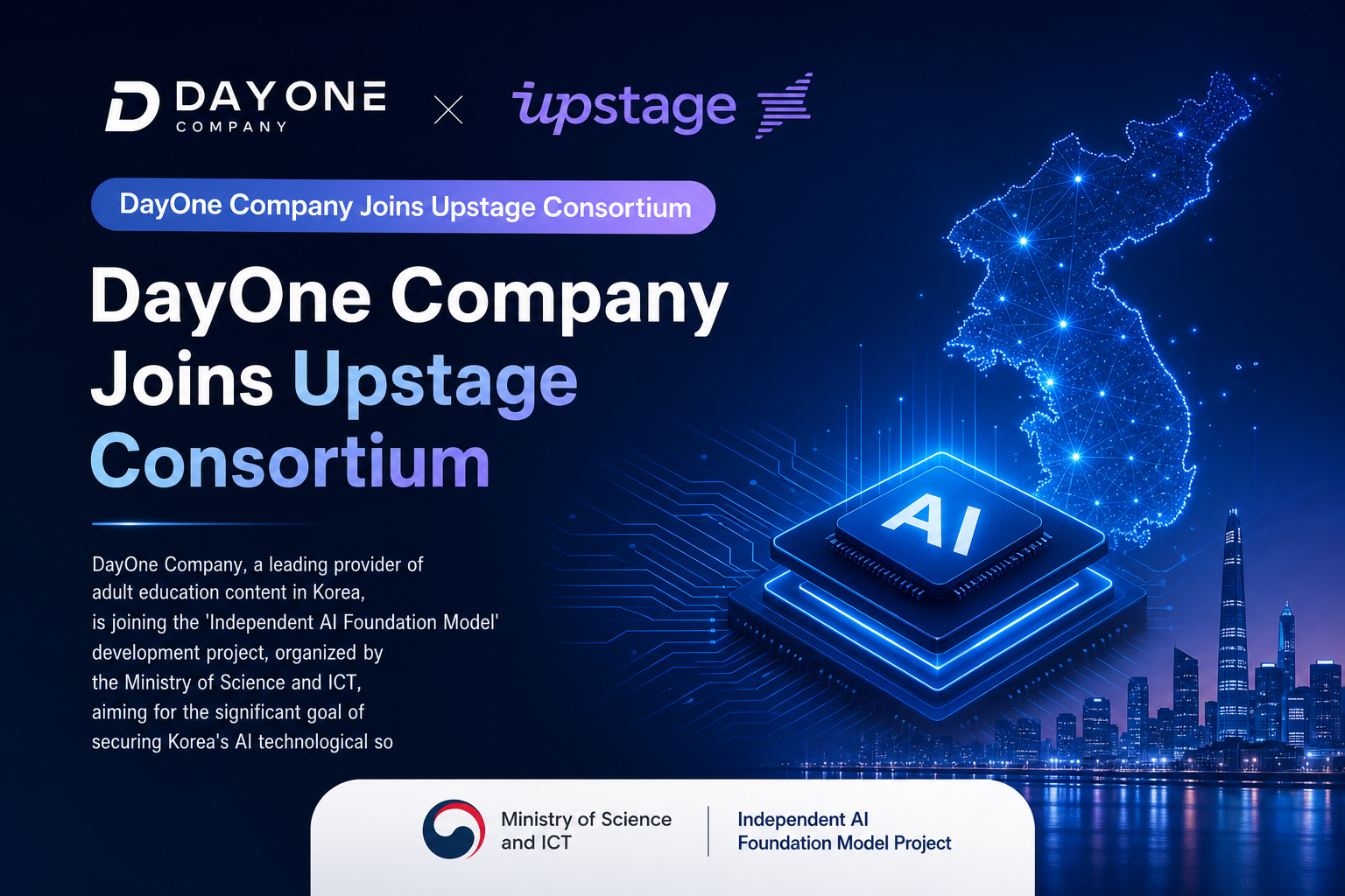 DayOne Company Joins Upstage Consortium