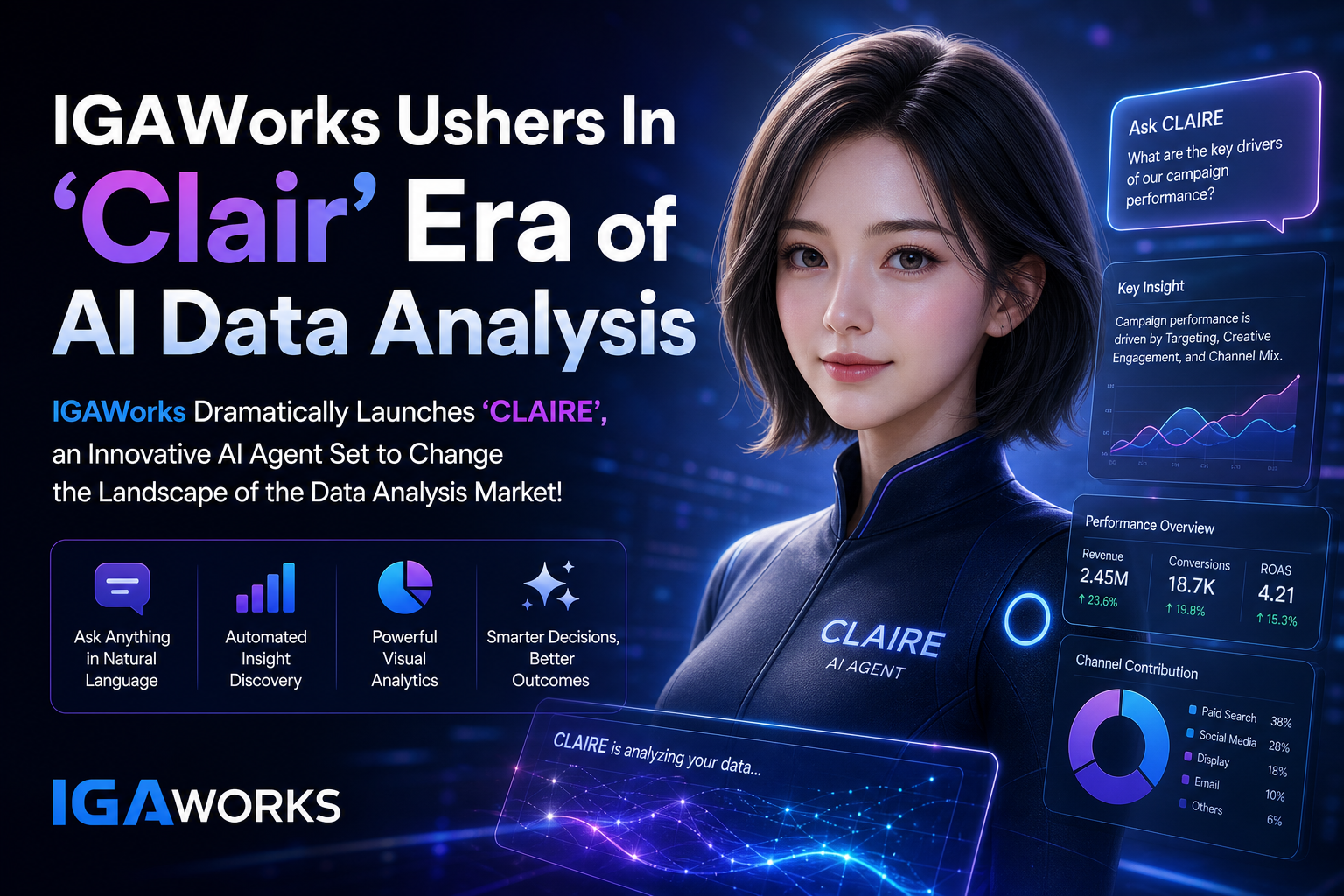 IGAWorks Ushers In 'Clair' Era of AI Data Analysis
