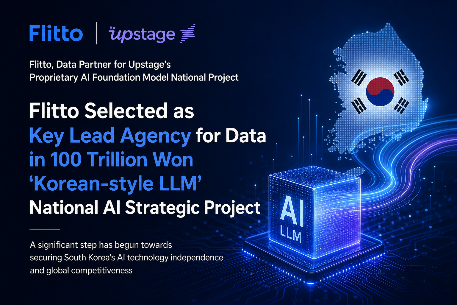 Flitto, Data Partner for Upstage's Proprietary AI Foundation Model National Project