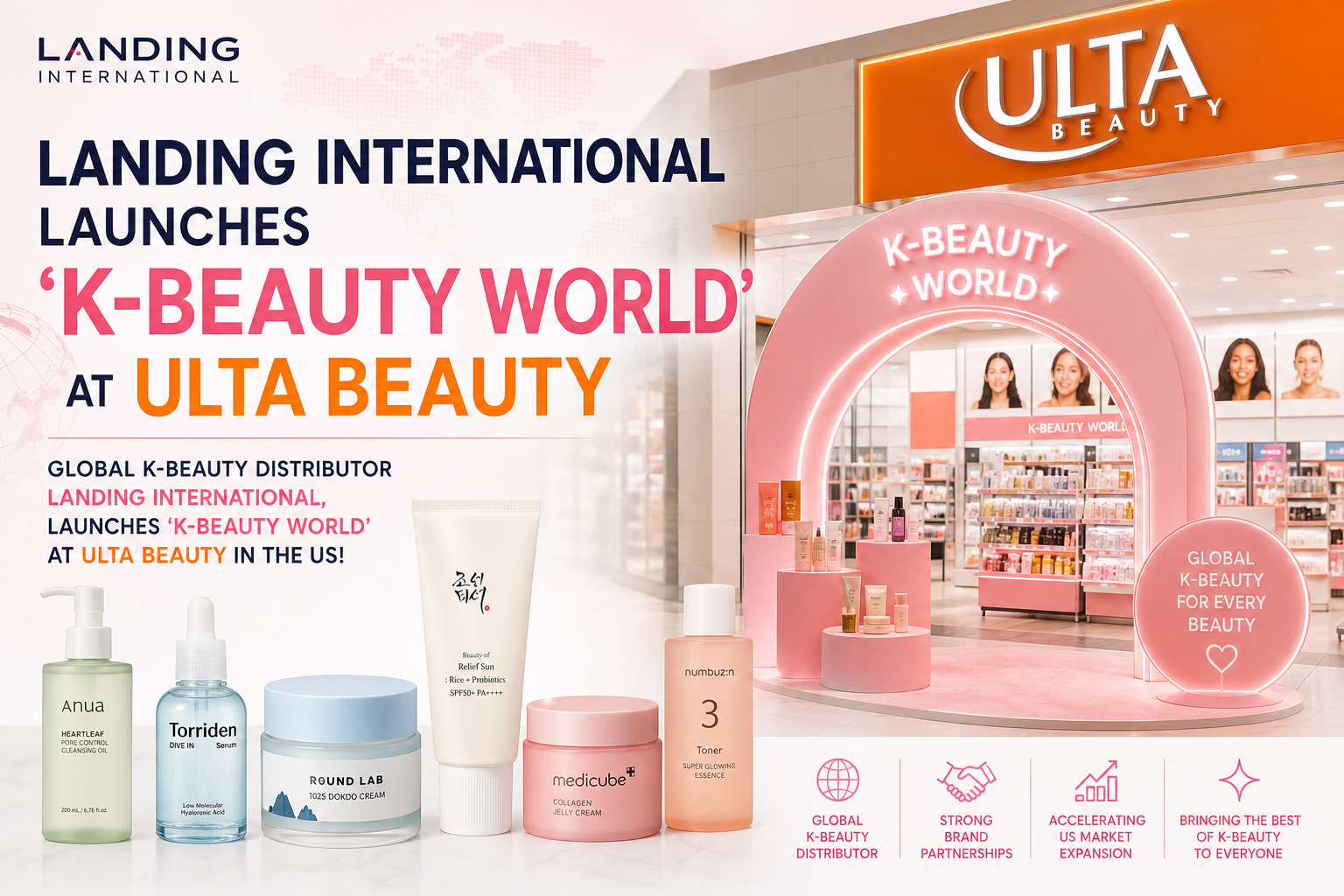 Landing International Launches 'K-Beauty World' at Ulta Beauty