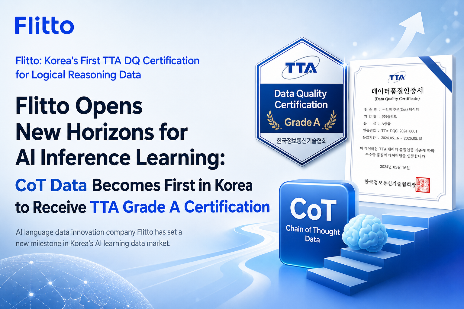 Flitto: Korea's First TTA DQ Certification for Logical Reasoning Data