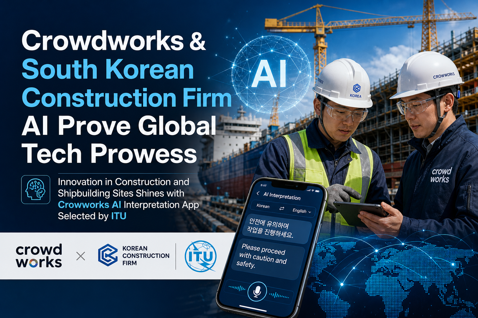 Crowdworks & South Korean Construction Firm AI Prove Global Tech Prowess