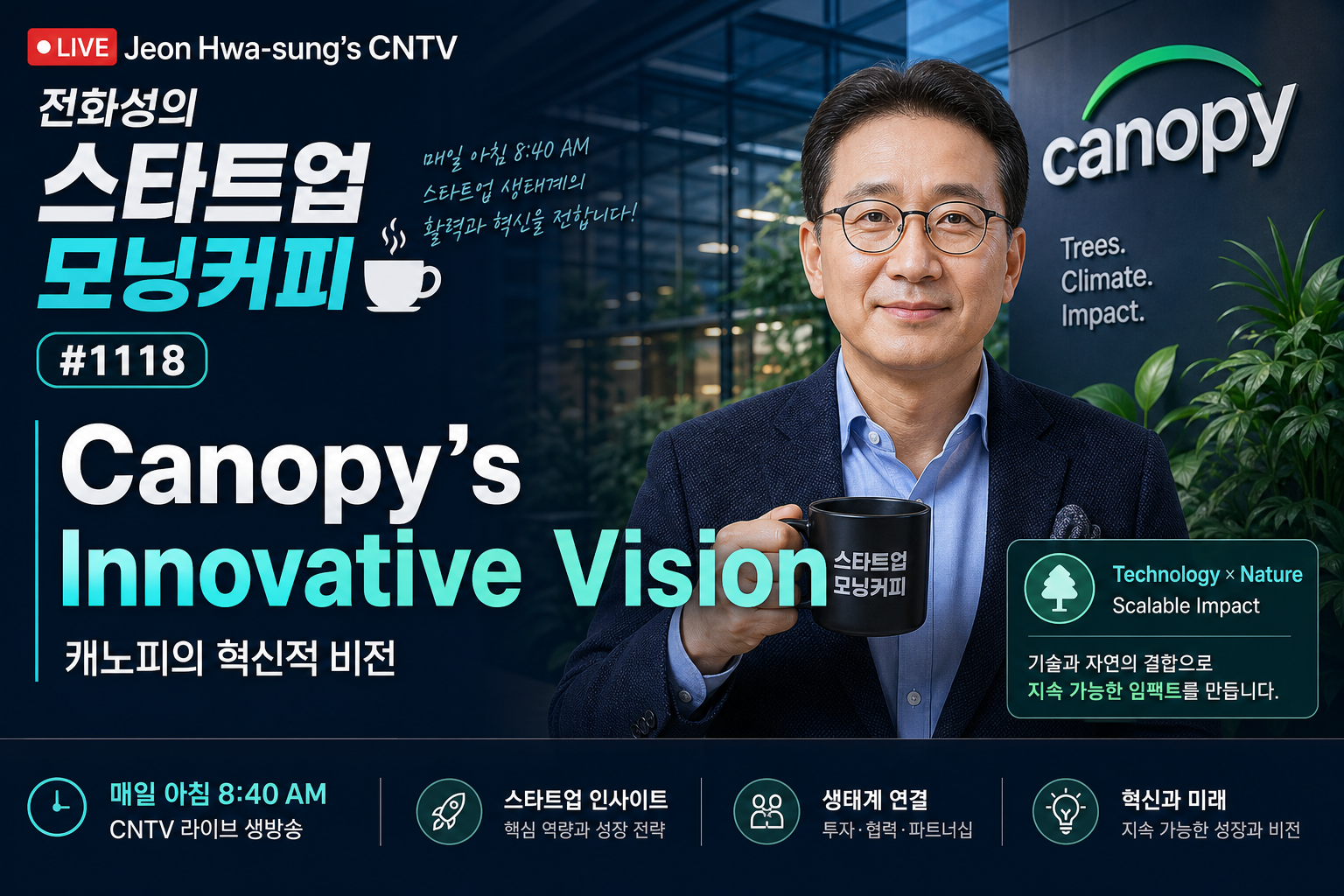 Jeon Hwa-seong's Startup Morning Coffee #1118: Canopy's Innovative Vision