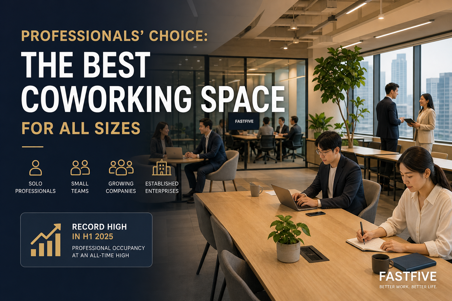 Professionals' Choice: The Best Coworking Space for All Sizes