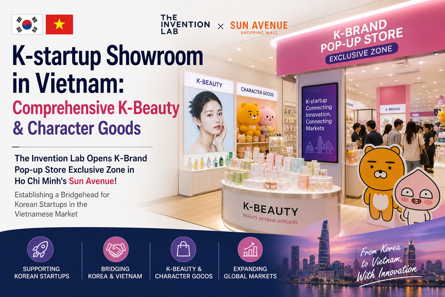 K-startup Showroom in Vietnam: Comprehensive K-Beauty & Character Goods