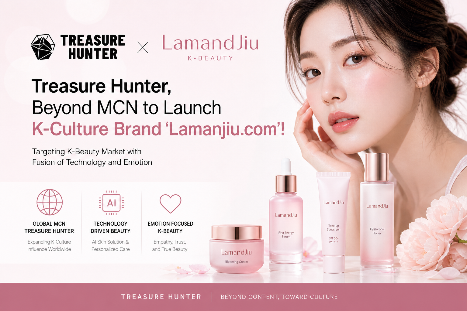 Content Company Treasure Hunter Launches K-Beauty 'LamandJiu'