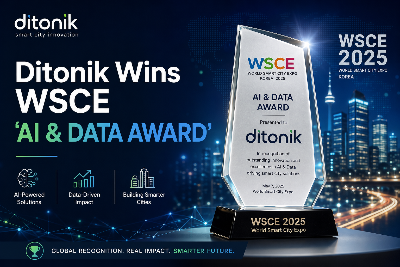 Ditonik Wins WSCE 'AI & DATA Award'