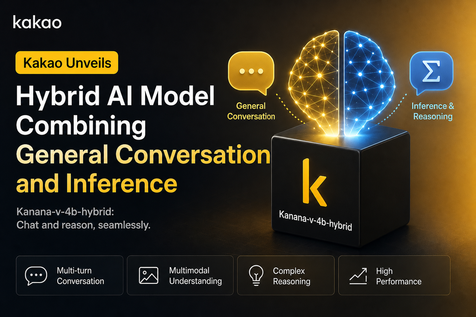 Kakao Unveils Hybrid AI Model Combining General Conversation and Inference