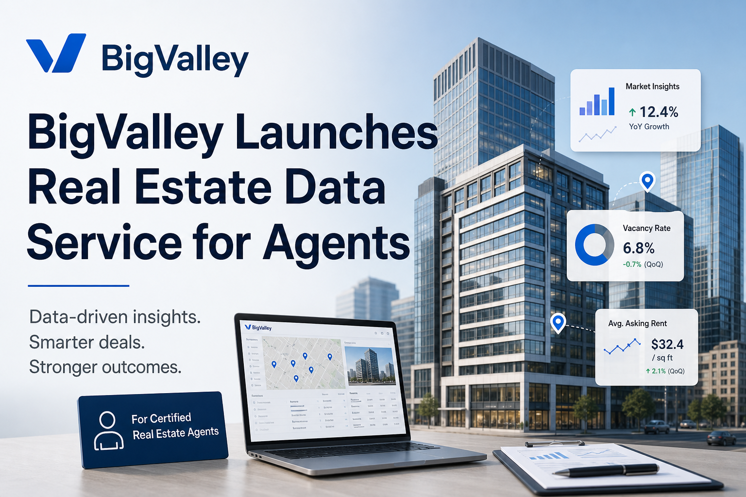 BigValley Launches Real Estate Data Service for Agents