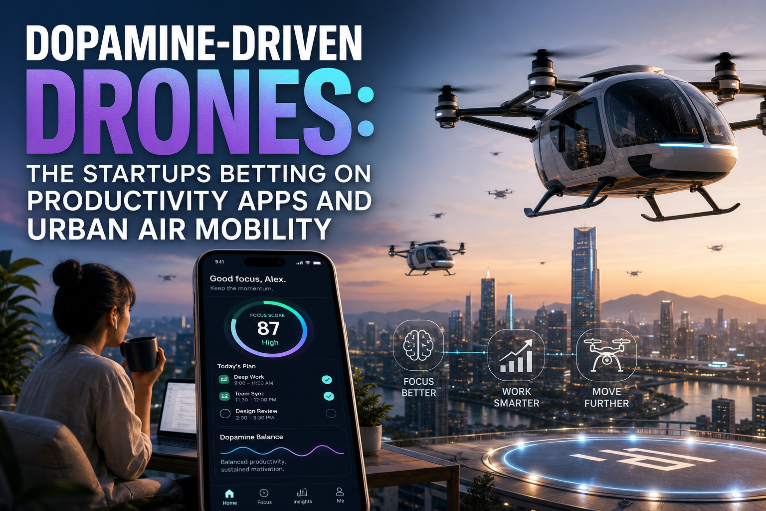 The Future of Productivity Apps and Urban Air Mobility: Trends and Insights