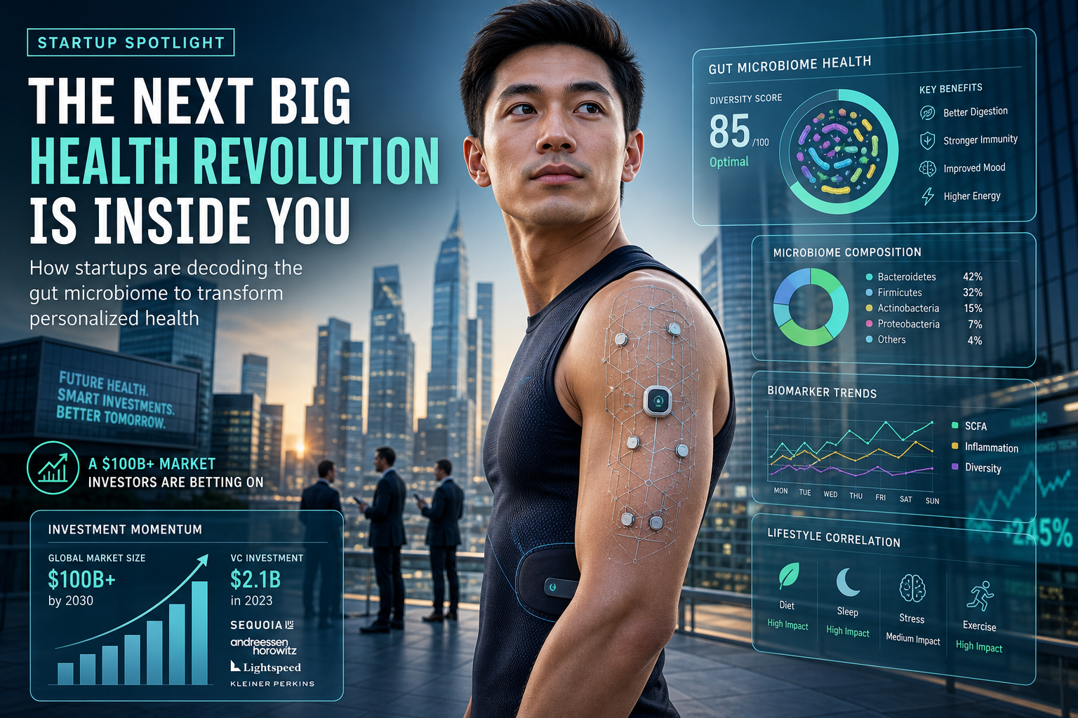 Venture Capital Trends in Gut Microbiome and Wearable Technology