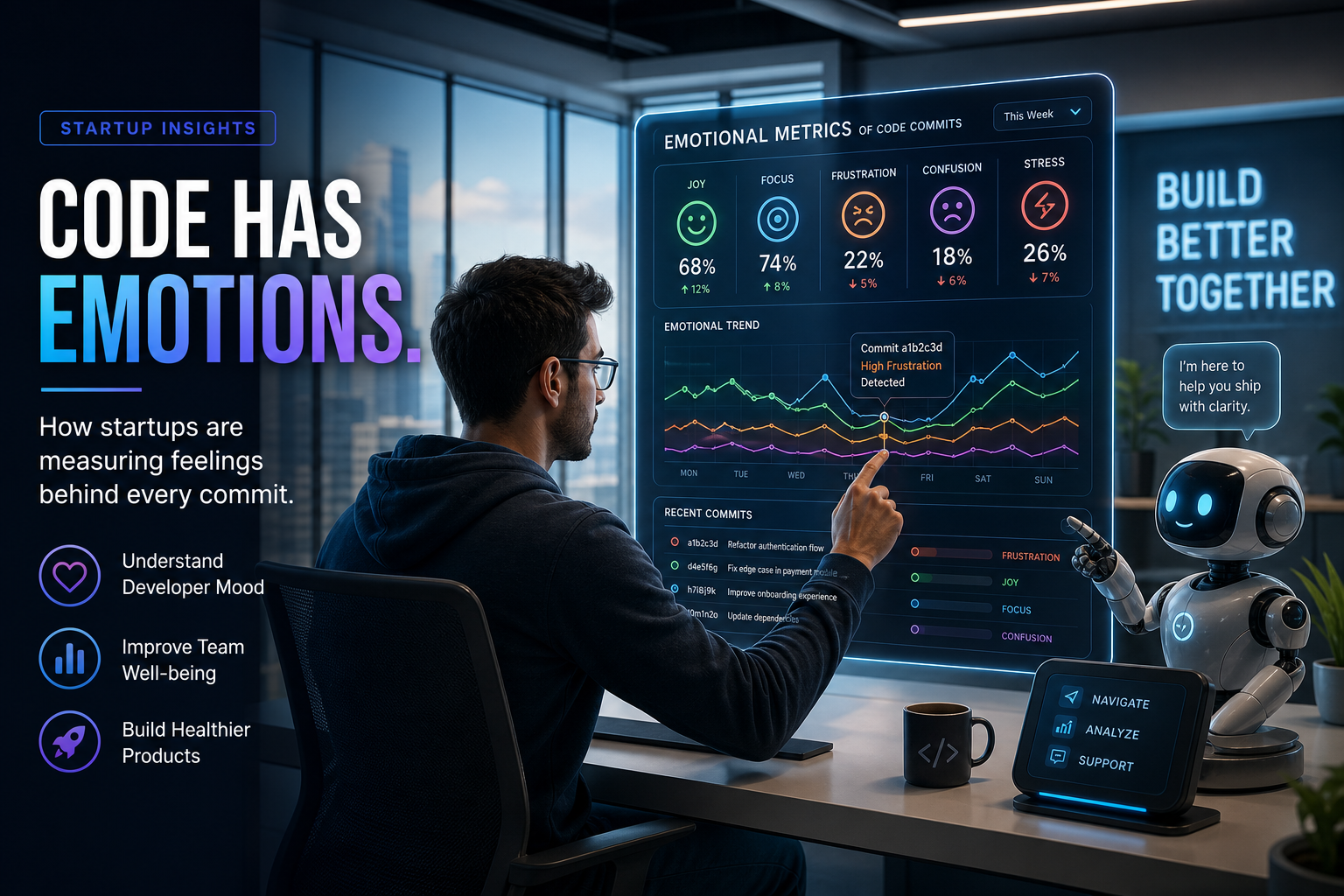 Startup Launches Sentiment Analysis Tool for Git Commits Amid $30 Million Funding Frenzy: Because Code Needs Feelings Too