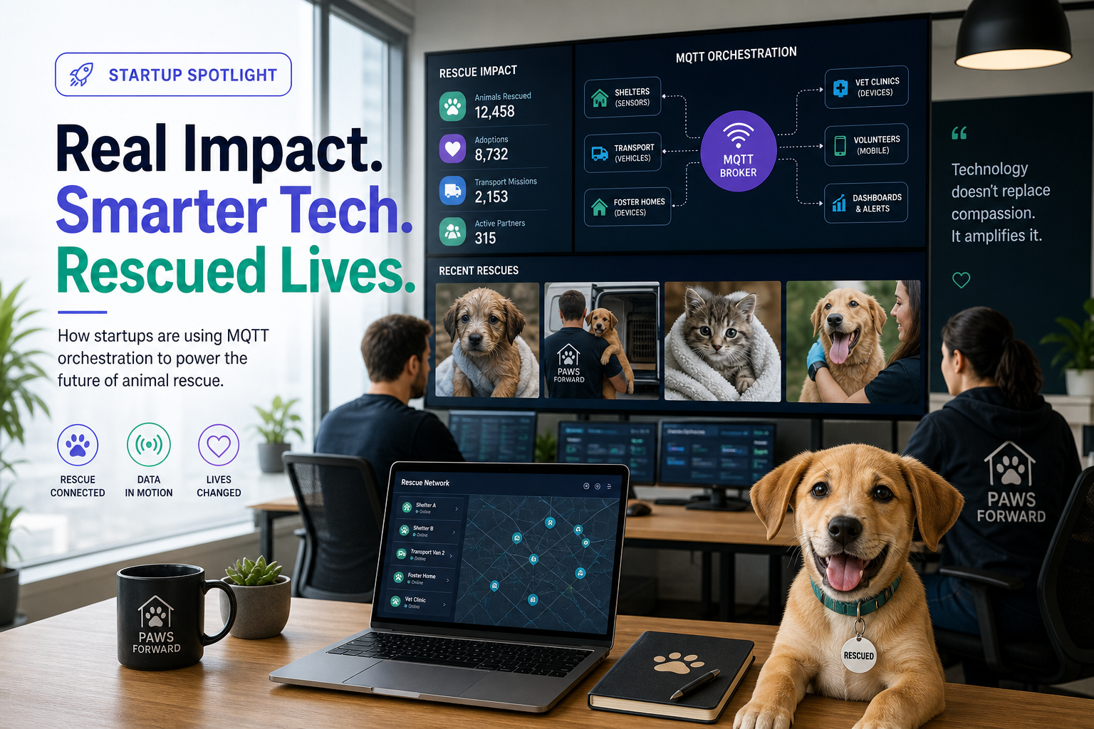 Revolution or Ruse? How a Real-Time Animal Rescue System Plans to Multiply Valuations 100x—With MQTT Technology!
