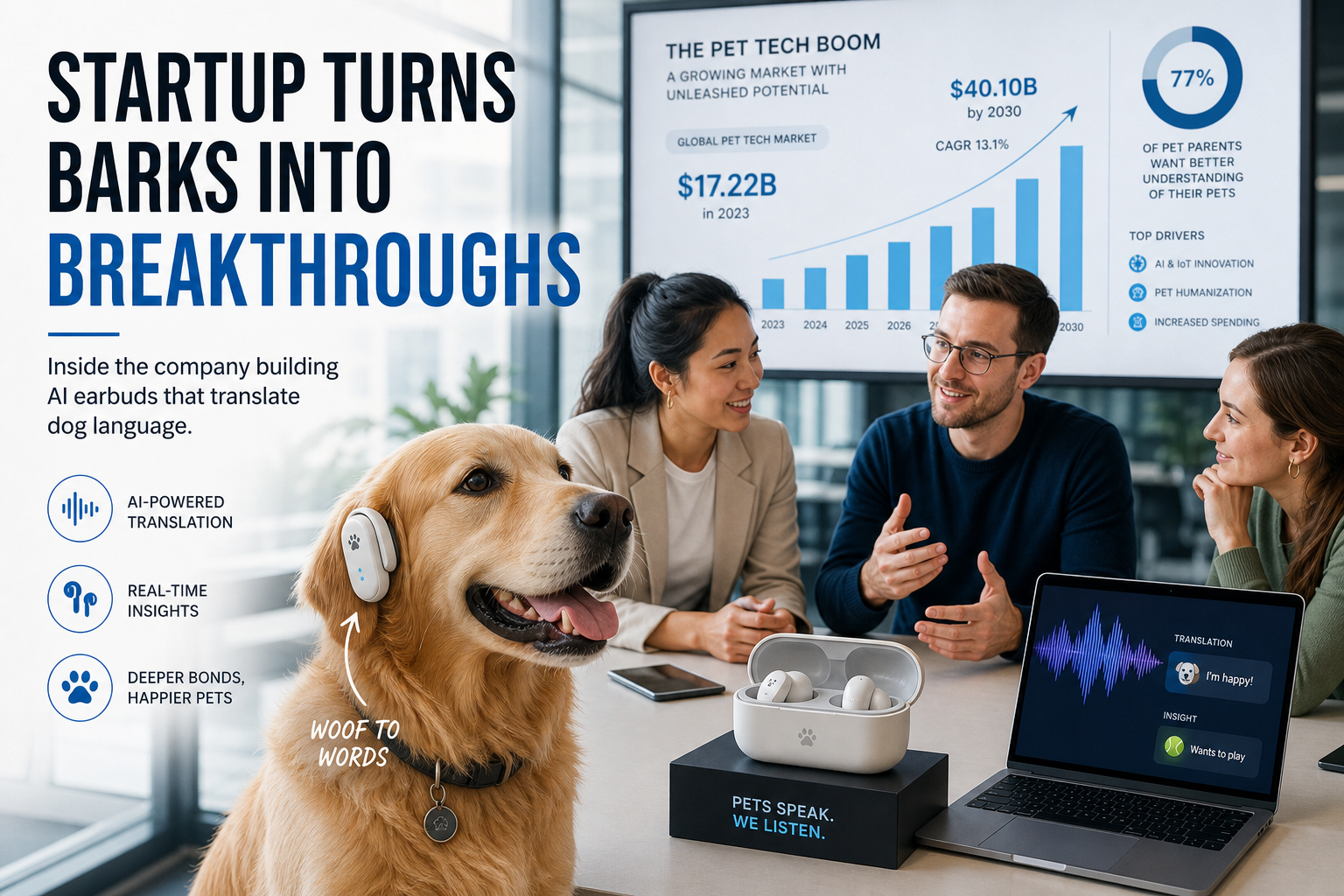 Barking Up the Right Tree: Startup Launches Dog-Translation Earbuds Amid Sensor Data Boom