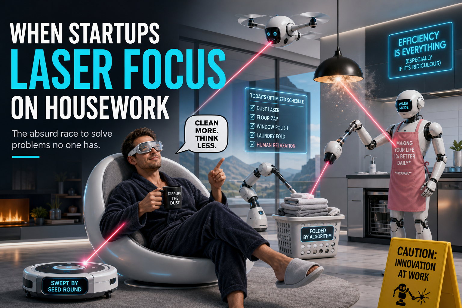 Housework Takes a Quantum Leap: Startup Unveils Algorithm for Domestic Task Optimization via Laser Communication