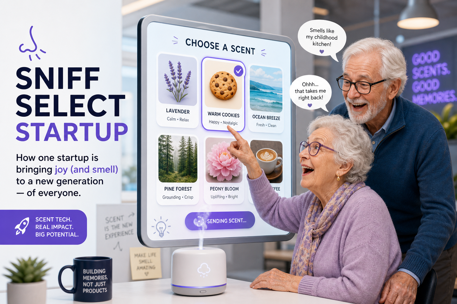 Is Your Nose the New Tinder? Startup Launches Digital Scent Interface for Lonely Seniors