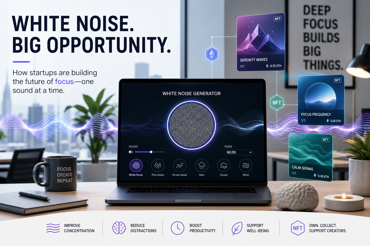 Silencing the Noise: How a White Noise NFT is Set to Tune In $80 Million from Angel Investors