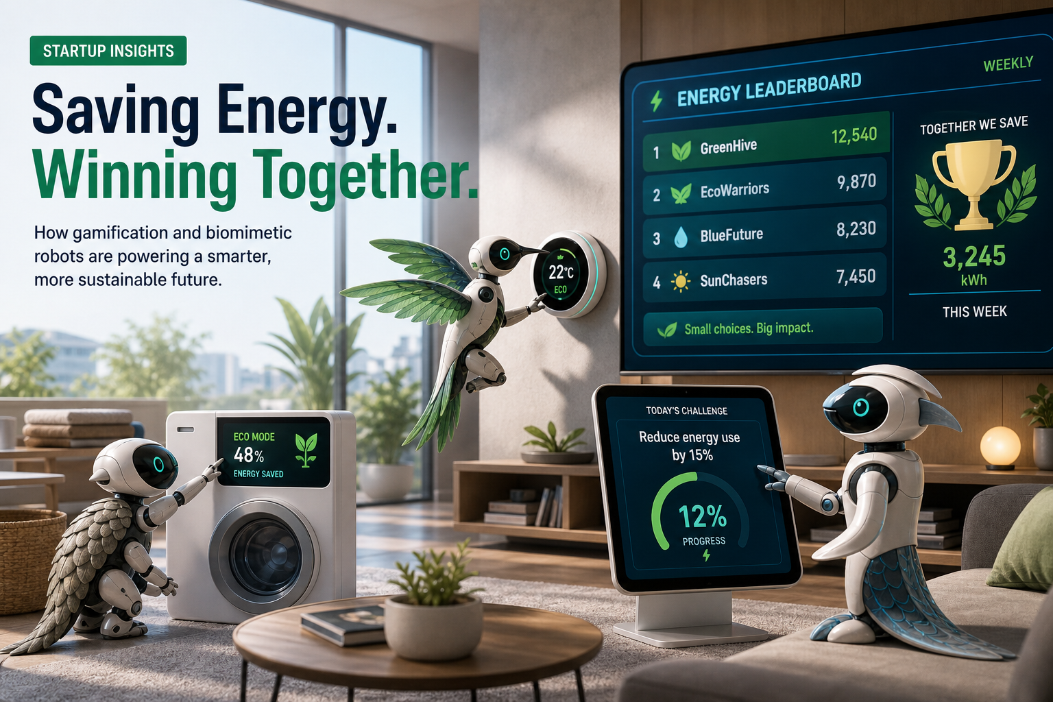 Gamifying Energy Savings: Could Robots Really Save Us Money While Simulating a Power Crisis?