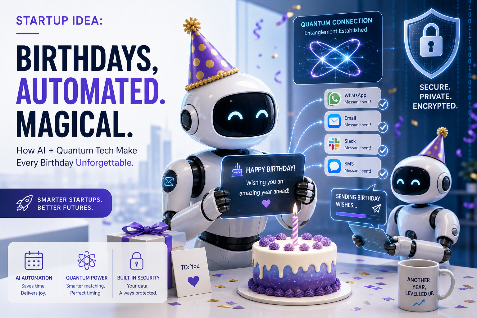 Birthday Wishes Automated: Could Quantum-Resistant Security Propel This Startup to 100x Valuation?