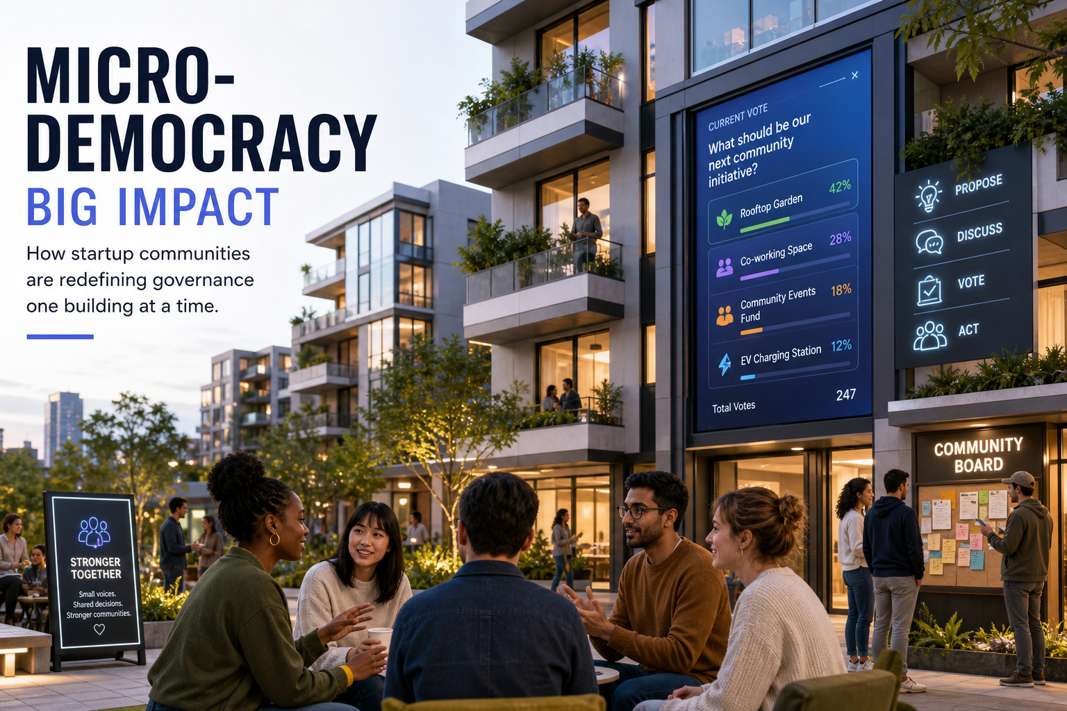 Revolutionizing Apartment Living: The Micro-Democracy Platform with a Trust Score Algorithm Takes Center Stage